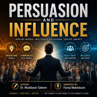 Persuasion and Influence – omslag till ljudboken av Dr.Muddassir Saleem