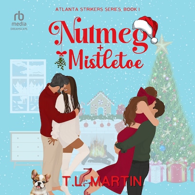Nutmeg & Mistletoe – omslag til lydbogen af T.L. Martin