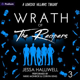 Wrath of The Reapers: Lovesick Villains, Book 3 – omslag till ljudboken av Jessa Halliwell