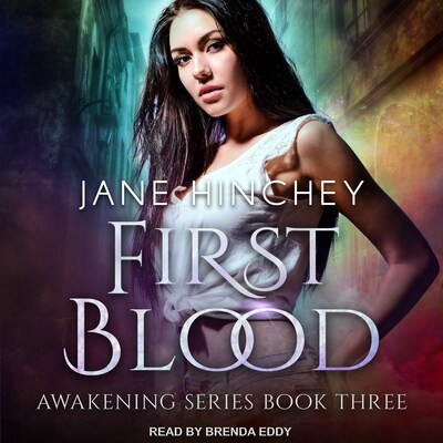 First Blood – omslag til lydbogen af Jane Hinchey