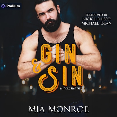 Gin & Sin – omslag til lydbogen af Mia Monroe
