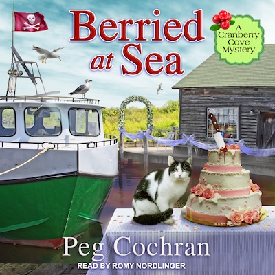 Berried at Sea – omslag til lydbogen af Peg Cochran