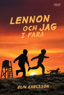 Lennon och jag i fara – omslag till ljudboken av Elin Karlsson