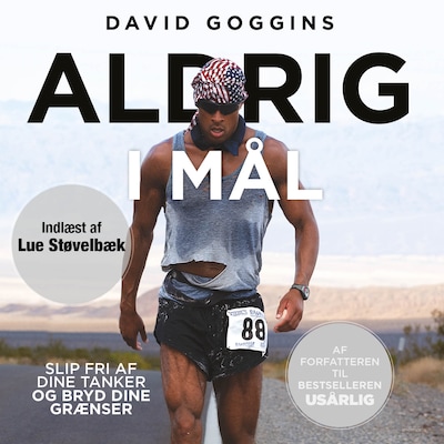 Aldrig i mål – omslag til lydbogen af David Goggins