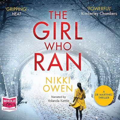The Girl Who Ran – omslag til lydbogen af Nikki Owen