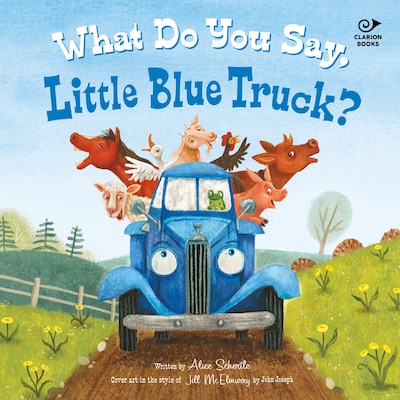 What Do You Say, Little Blue Truck? Sound Book – omslag til lydbogen af Alice Schertle