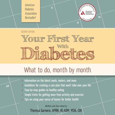 Your First Year with Diabetes – omslag til lydbogen af Theresa Garnero, APRN, BC-ADM, MSN, CDE