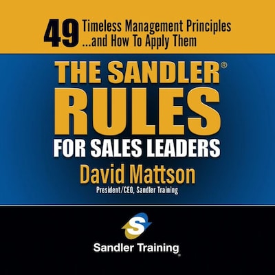 The Sandler Rules for Sales Leaders – omslag til lydbogen af David Mattson
