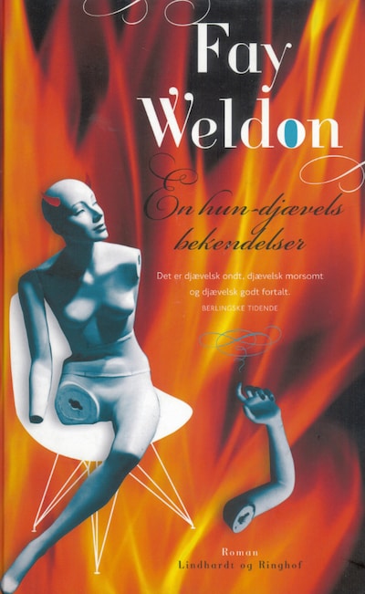 En hun-djævels bekendelser – omslag til lydbogen af Fay Weldon