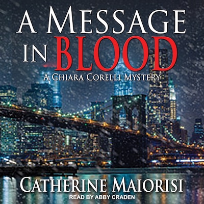 A Message in Blood – omslag til lydbogen af Catherine Maiorisi
