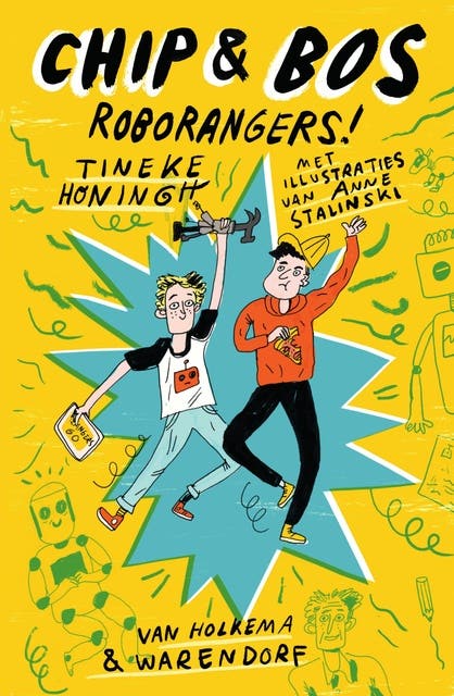 Chip & Bos - Roborangers! – omslag van het luisterboek van Tineke Honingh