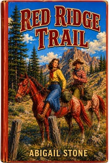 Red Ridge Trail: A Western Romance – omslag till ljudboken av Abigail Stone