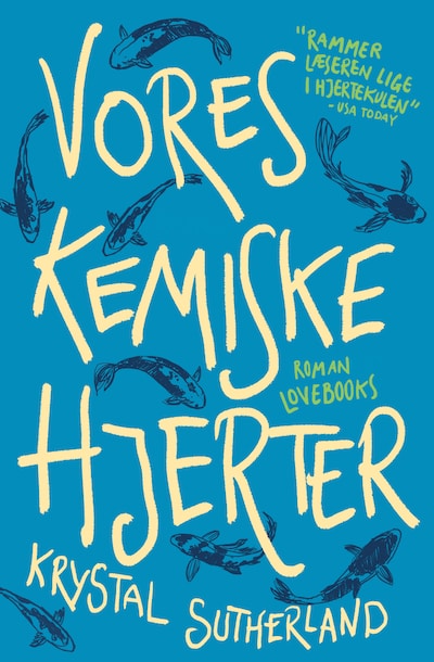 Vores kemiske hjerter – omslag til lydbogen af Krystal Sutherland