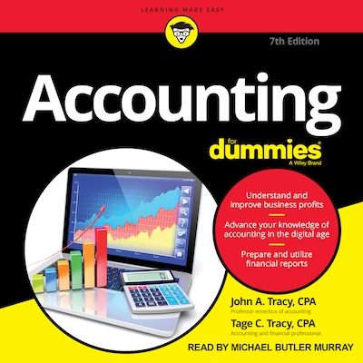 Accounting For Dummies, 7th Edition – omslag til lydbogen af John A. Tracy, Tage C. Tracy
