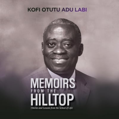 Memoirs from the Hilltop – omslag van het luisterboek van Kofi Otutu Adu Labi