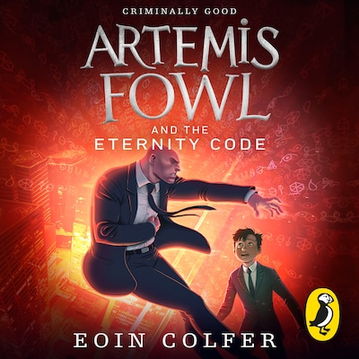 Artemis Fowl and the Eternity Code – omslag til lydbogen af Eoin Colfer