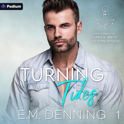 Turning Tides – omslag til lydbogen af E.M. Denning