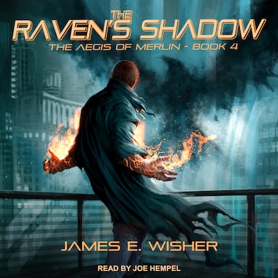 The Raven's Shadow – omslag til lydbogen af James E. Wisher