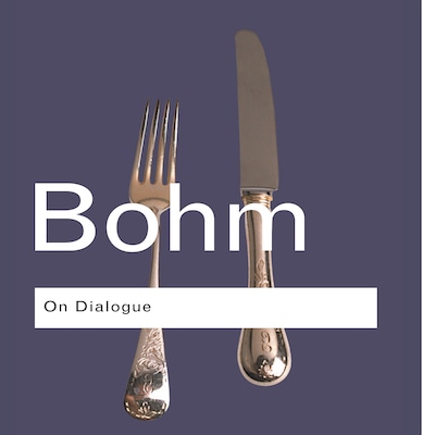 On Dialogue – omslag til lydbogen af David Bohm