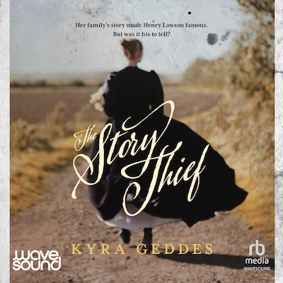 The Story Thief – omslag til lydbogen af Kyra Geddes