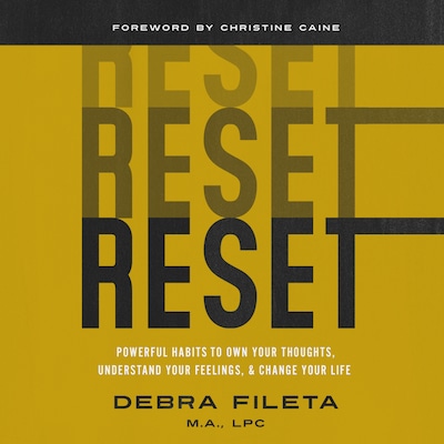 Reset – omslag van het luisterboek van Debra Fileta