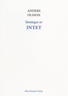 Läsningar av Intet – omslag till ljudboken av Anders Olsson