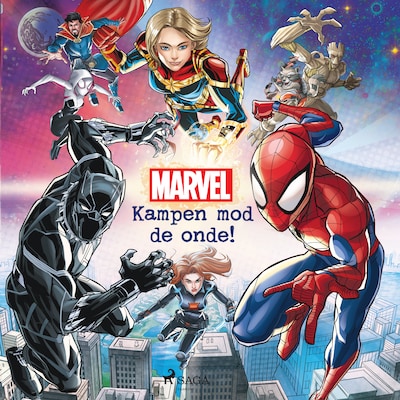 Avengers - Kampen mod de onde! – omslag til lydbogen af Marvel