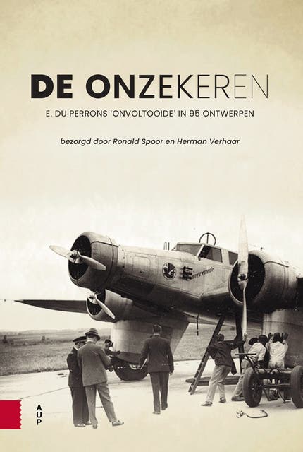 De onzekeren: E. du Perrons 'onvoltooide' in 95 ontwerpen – omslag van het luisterboek van E. du. Perron,Erven Herman Verhaar
