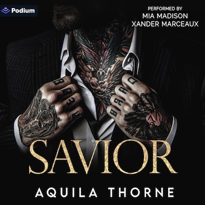 Savior – omslag til lydbogen af Aquila Thorne