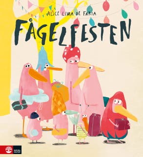 Fågelfesten – omslag till ljudboken av Alice Lima de Faria