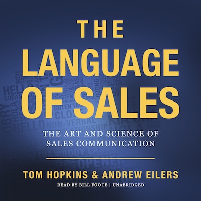 The Language of Sales – omslag til lydbogen af Tom Hopkins, Andrew Eilers