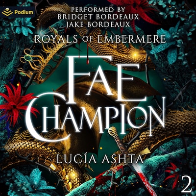 Fae Champion – omslag til lydbogen af Lucia Ashta