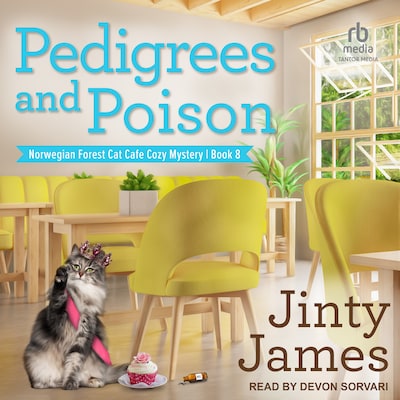 Pedigrees and Poison – omslag til lydbogen af Jinty James