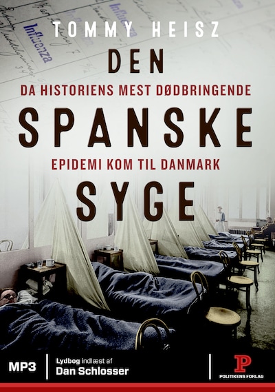 Den spanske syge – omslag til lydbogen af Tommy Heisz