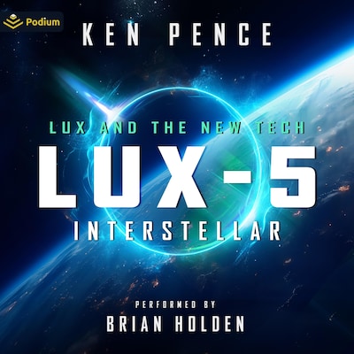 LUX-5: Interstellar – omslag til lydbogen af Ken Pence