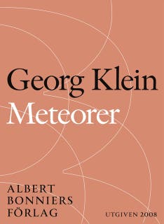 Meteorer : Tre lysande särlingar – omslag till ljudboken av Georg Klein