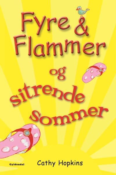 Fyre & Flammer 12 - Fyre & Flammer og sitrende sommer – omslag til lydbogen af Cathy Hopkins