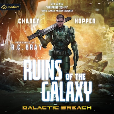 Galactic Breach – omslag til lydbogen af Christopher Hopper, J.N. Chaney