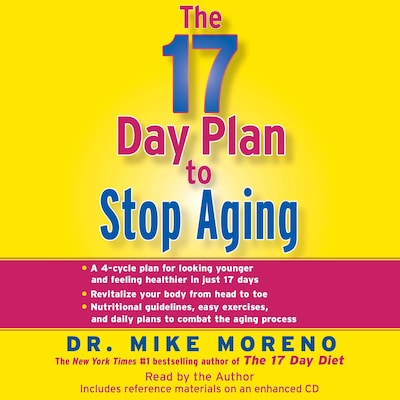 The 17 Day Plan to Stop Aging – omslag til lydbogen af Mike Moreno