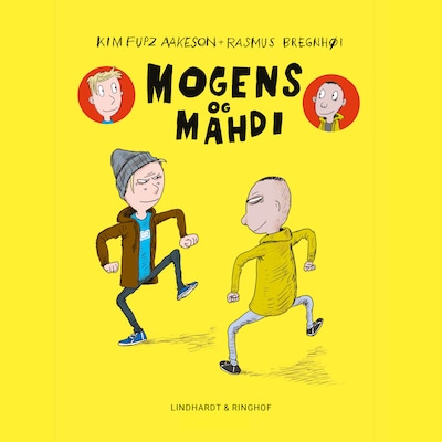 Mogens og Mahdi – omslag til lydbogen af Kim Fupz Aakeson