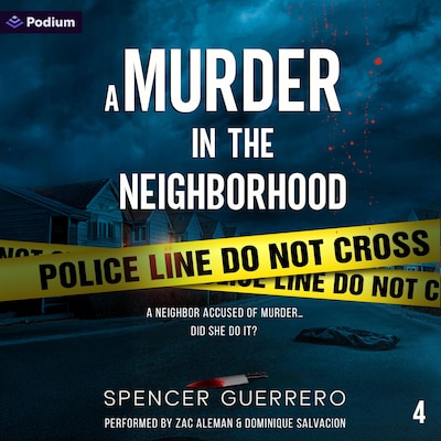 A Murder in the Neighborhood – omslag til lydbogen af Spencer Guerrero