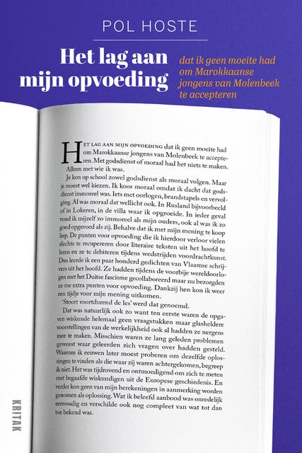 Het lag aan mijn opvoeding: dat ik geen moeite had om Marokkaanse jongens van Molenbeek te accepteren – omslag van het luisterboek van Pol Hoste
