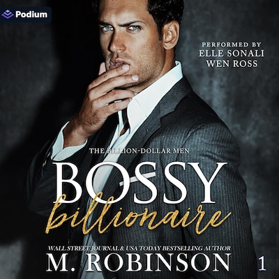 Bossy Billionaire – omslag til lydbogen af M. Robinson
