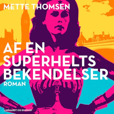 Af en superhelts bekendelser – omslag til lydbogen af Mette Thomsen