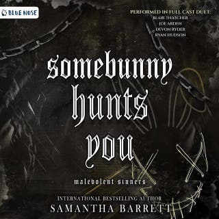 Somebunny Hunts You – omslag till ljudboken av Samantha Barrett