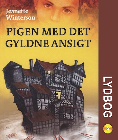 Pigen med det gyldne ansigt – omslag til lydbogen af Jeanette Winterson