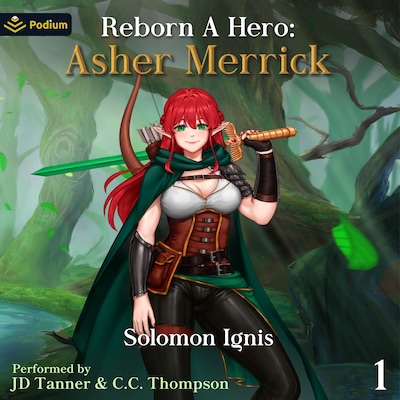 Reborn a Hero: Asher Merrick – omslag til lydbogen af Solomon Ignis