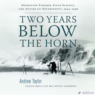Two Years Below the Horn – omslag til lydbogen af Andrew Taylor