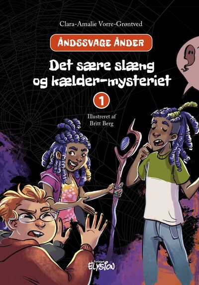 Det sære slæng og kælder-mysteriet – omslag til lydbogen af Clara-Amalie Vorre-Grøntved