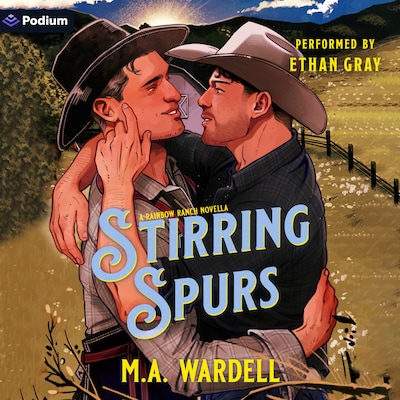 Stirring Spurs – omslag til lydbogen af M.A. Wardell